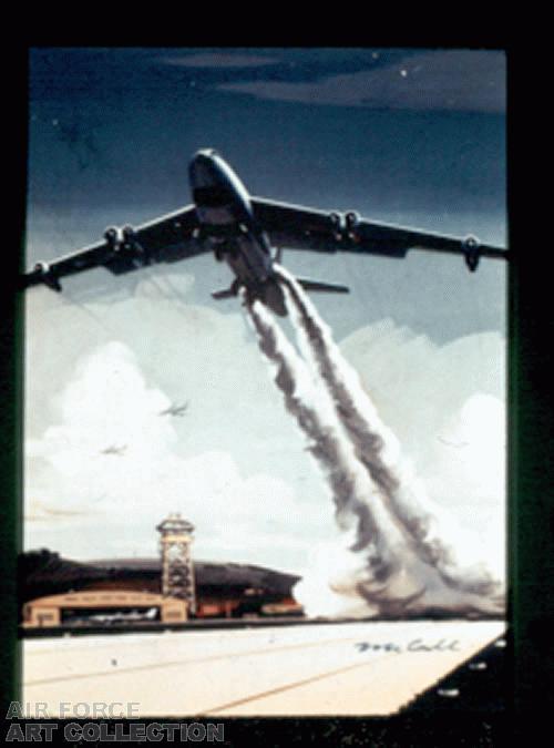 A B-47 USING JATO